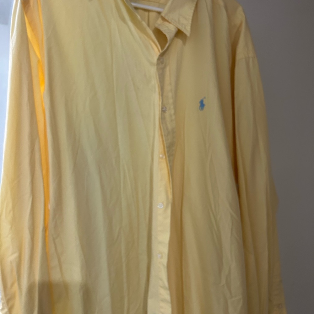 Ralph Lauren Light Yellow Men's Button Down Shirt